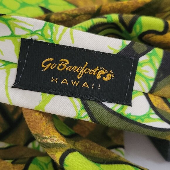 Vintage Hawaiian Print tie-dye Look tie 1960's - Picture 2 of 4